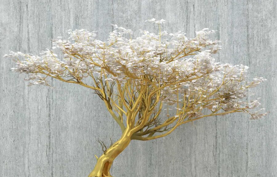 Árbol de flores blancas