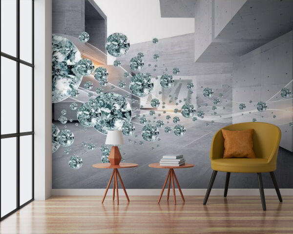 Gran racimo de diamantes en una habitación Gran racimo de diamantes en una habitación