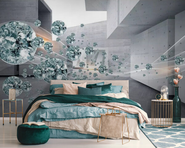 Gran racimo de diamantes en una habitación Gran racimo de diamantes en una habitación