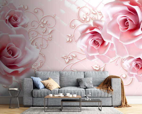 Delicadas rosas sobre un fondo suave Delicadas rosas sobre un fondo suave