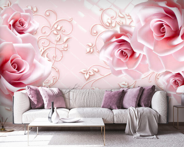Delicadas rosas sobre un fondo suave Delicadas rosas sobre un fondo suave
