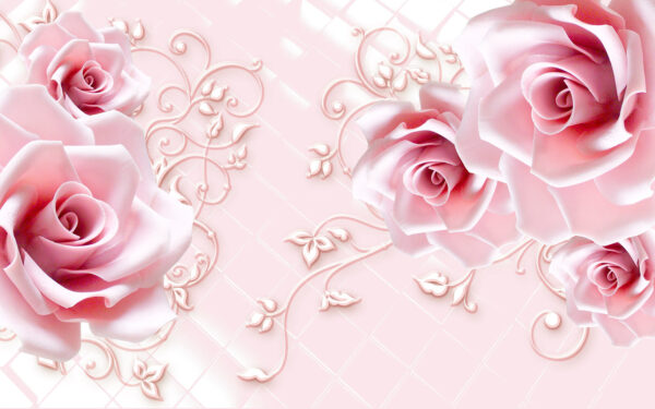 Delicadas rosas sobre un fondo suave Delicadas rosas sobre un fondo suave