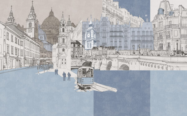Dibujo de una ciudad Dibujo de una ciudad