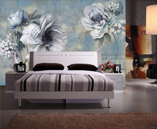 Pintura de flores y notas Fotomurales Pintura de flores y notas