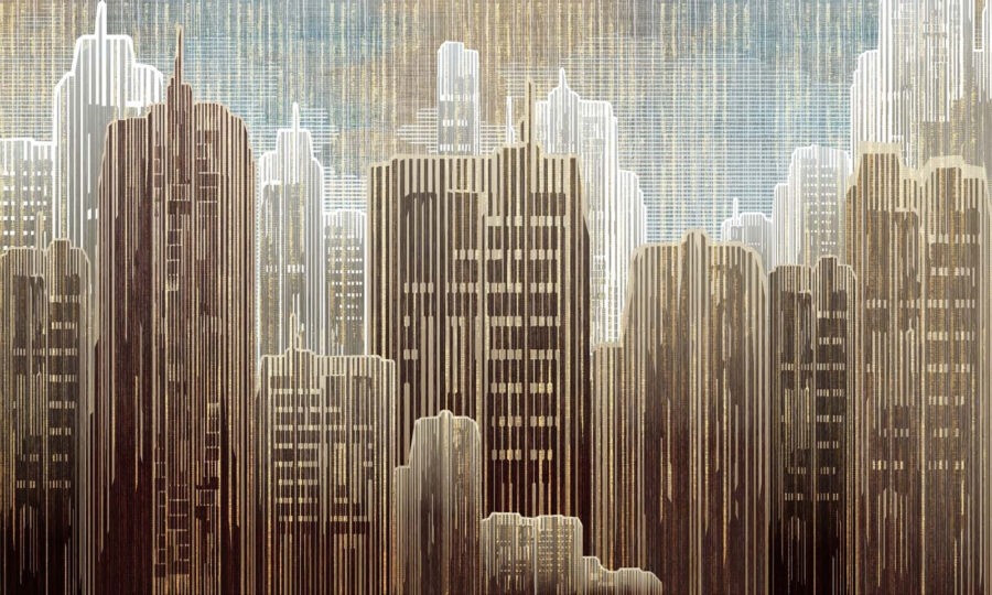 El horizonte de la ciudad con muchos edificios altos El horizonte de la ciudad con muchos edificios altos