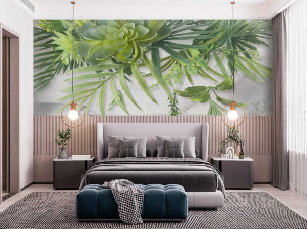 Planta verde con hojas Planta verde con hojas