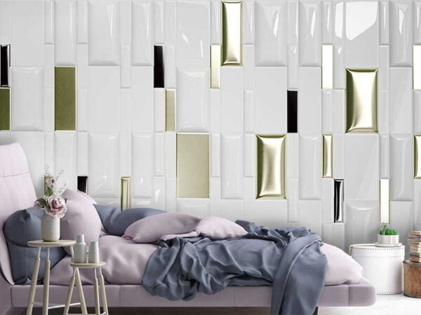 Azulejos brillantes en un conjunto geométrico. Azulejos brillantes en un conjunto geométrico.