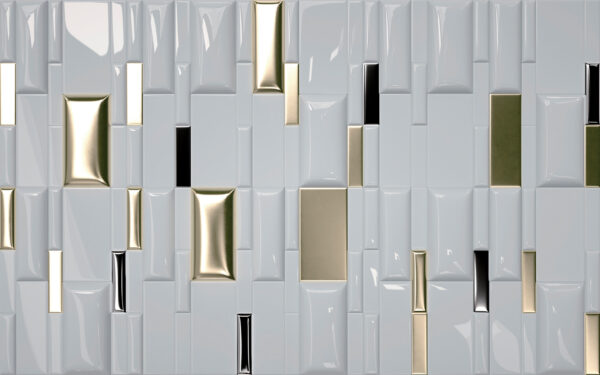 Azulejos brillantes en un conjunto geométrico. Azulejos brillantes en un conjunto geométrico.