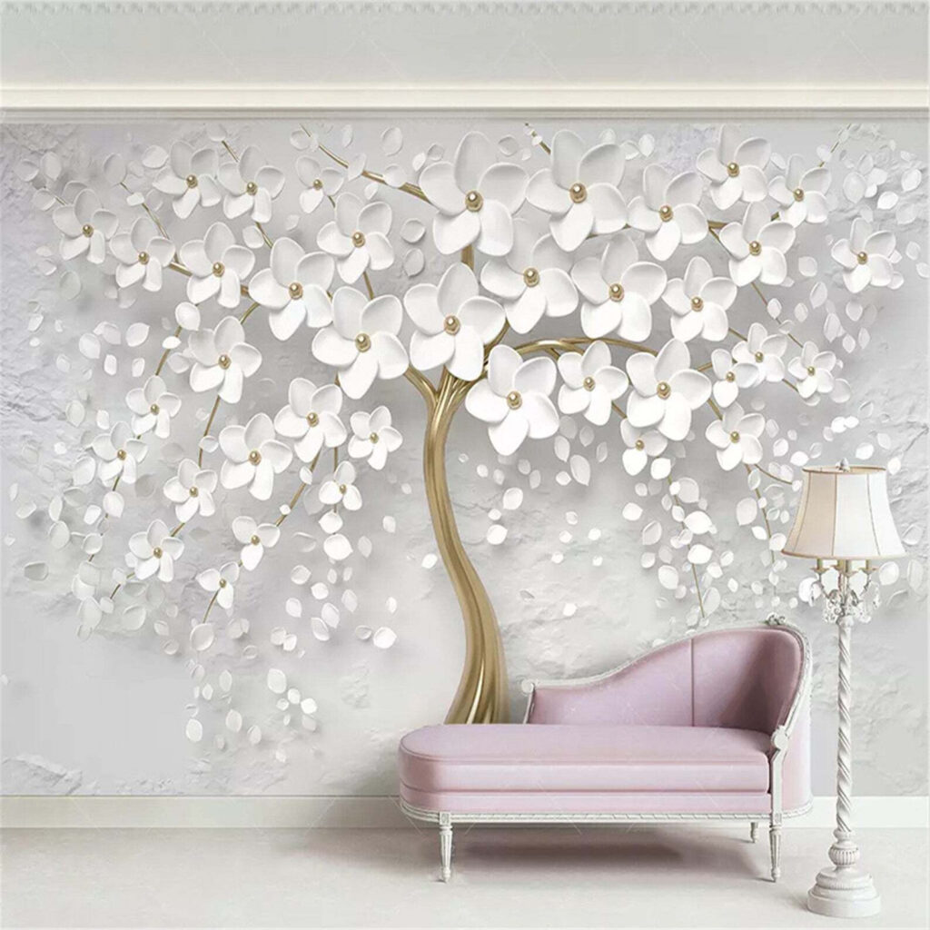 Árbol con flores y hojas blancas u37065pig5 1024x1024 - Árbol con flores y hojas blancas