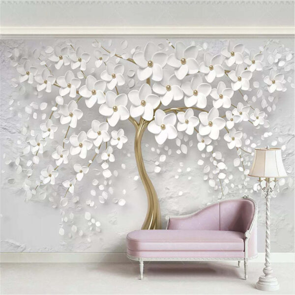 Árbol con flores y hojas blancas u37065pig5 600x600 - Árbol con flores y hojas blancas