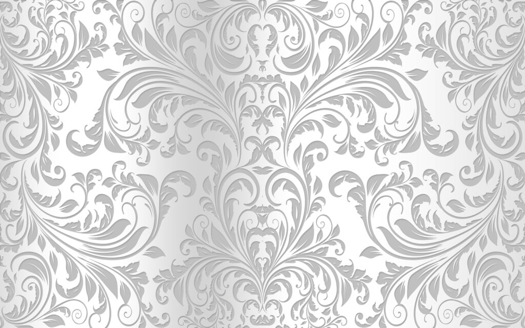 Papel pintado blanco y gris Papel pintado blanco y gris