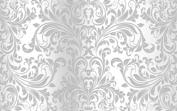 Papel pintado blanco y gris Papel pintado blanco y gris