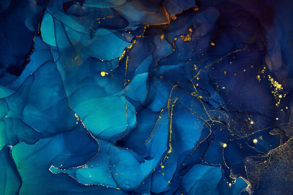 Azure Depths with Fleeting Sparkles
