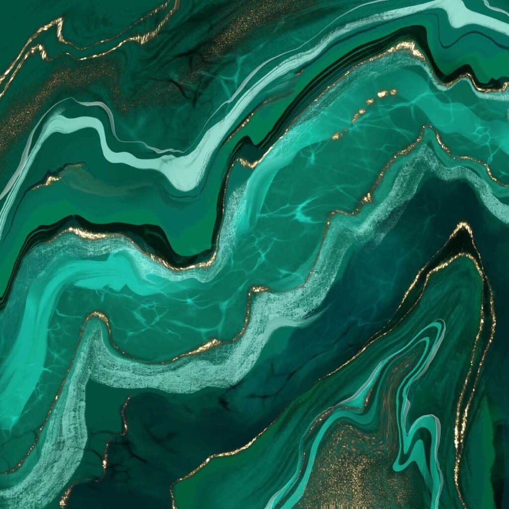 Ondas abstractas en tonos cerceta Ondas abstractas en tonos cerceta