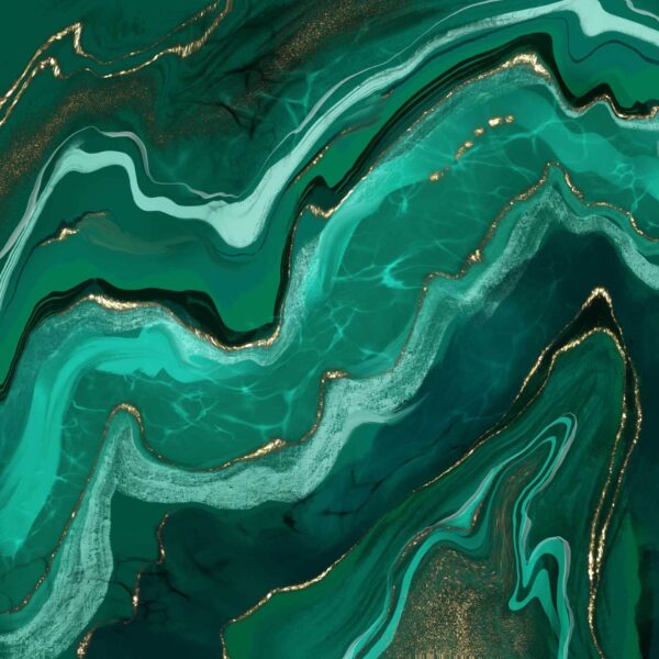 Ondas abstractas en tonos cerceta Ondas abstractas en tonos cerceta