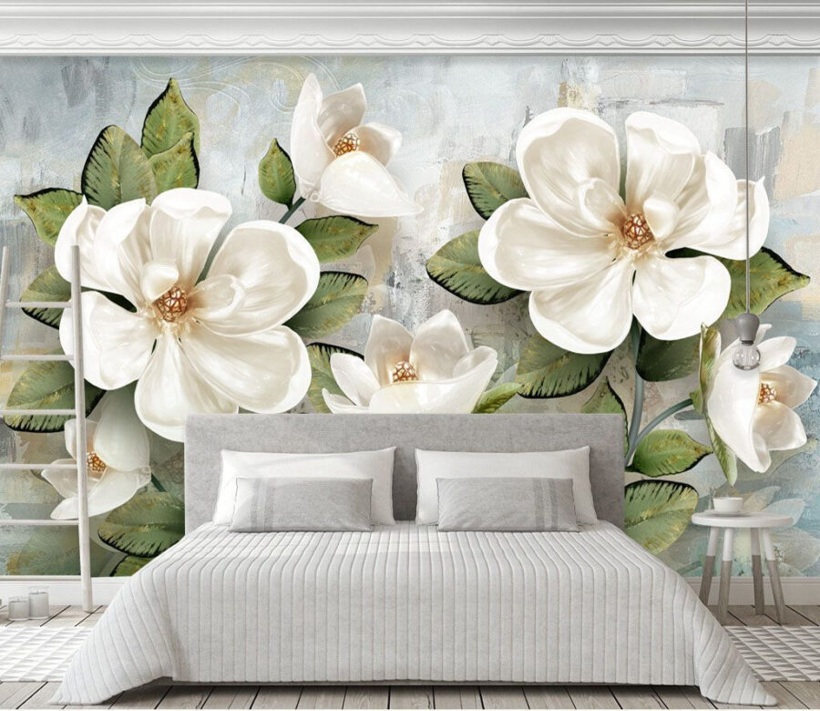 Delicadas flores en tonos suaves