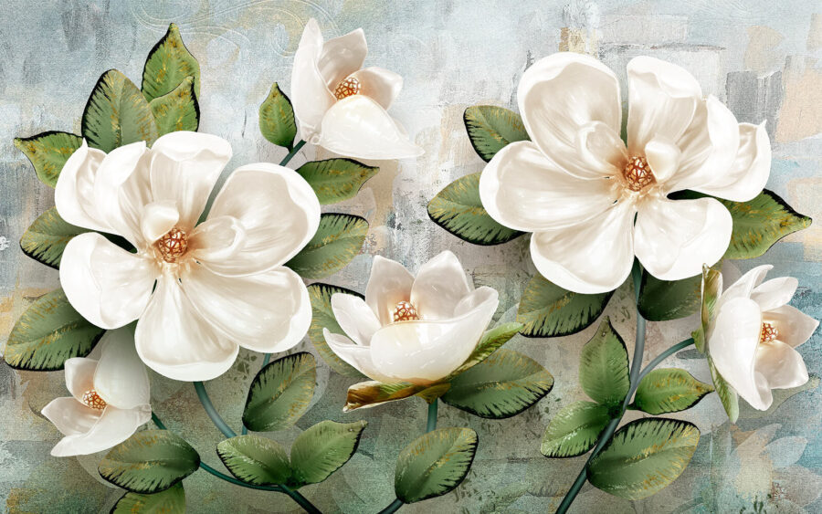 Delicadas flores en tonos suaves
