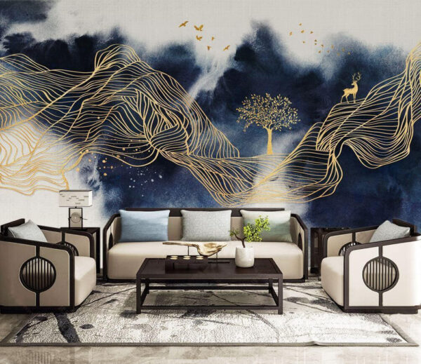 Fotomurales Fotomurales Paisaje de ensueño con elementos serenos (SKU: u32769)