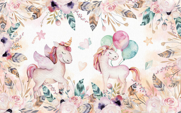 Unicornios y flores Unicornios y flores