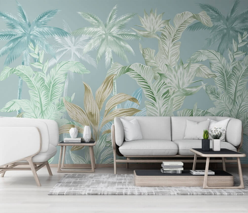 u27255pig1m - Papel pintado con palmeras - tegory