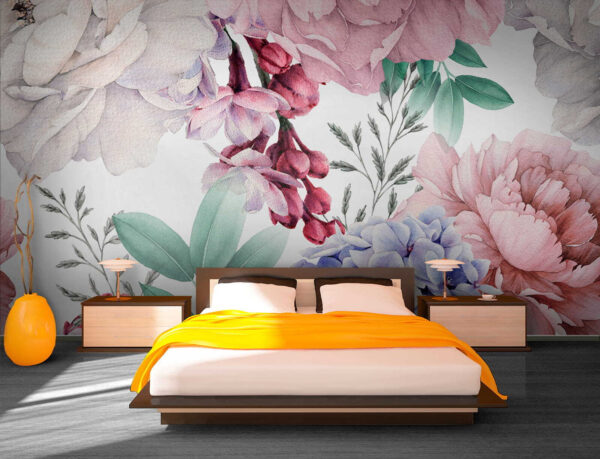 Colorida elegancia floral en flor Colorida elegancia floral en flor