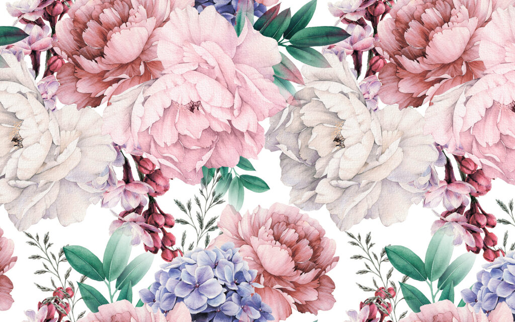 Colorida elegancia floral en flor Colorida elegancia floral en flor