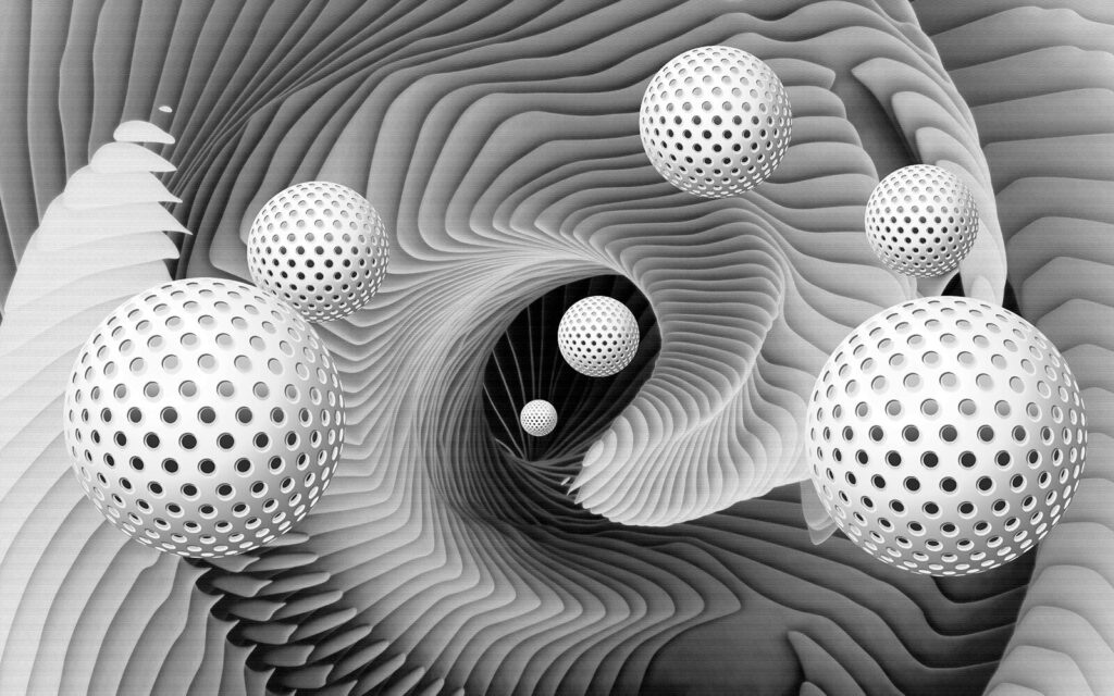 Un remolino blanco y negro Un remolino blanco y negro
