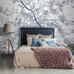 Fotomurales Mapa de una ciudad