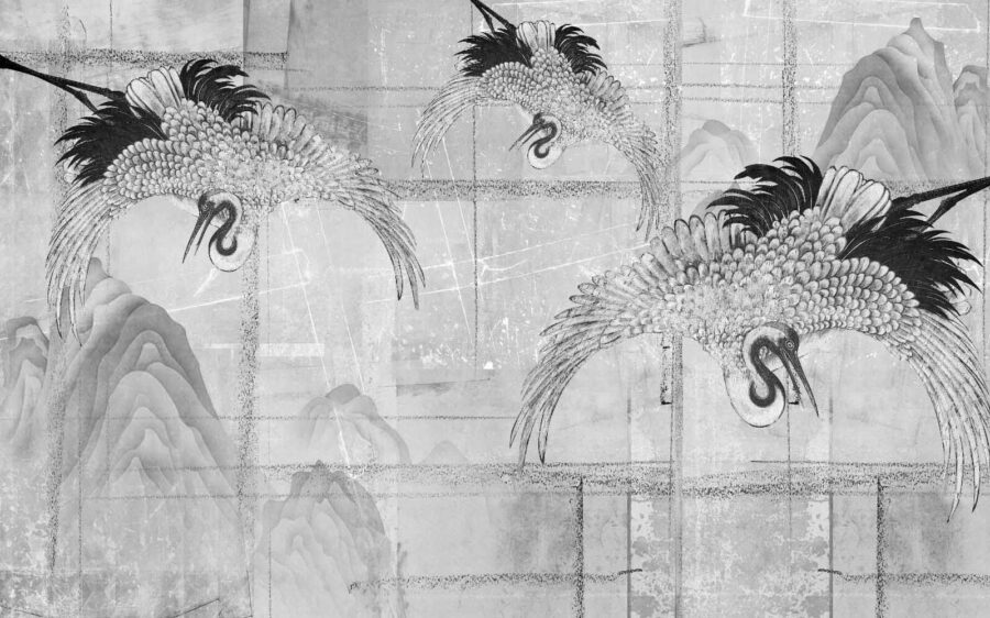 Imagen de pájaros en blanco y negro