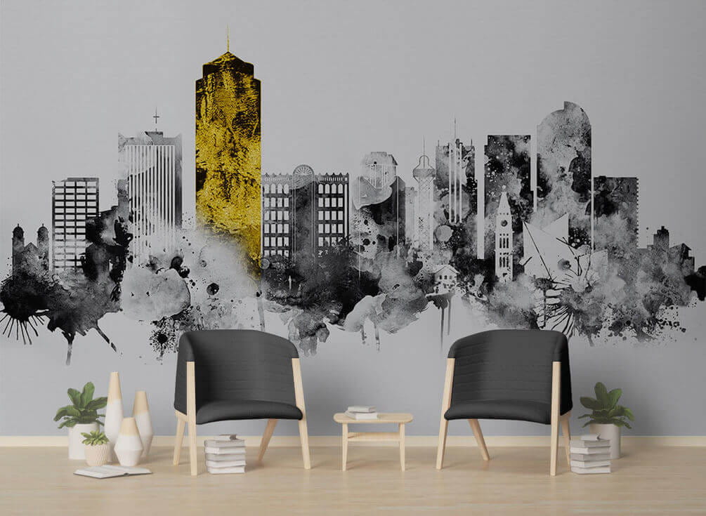 u24896pig4 - Paisaje urbano en blanco y negro - tegory