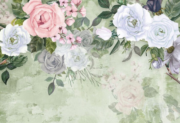 Delicadas flores en suaves tonos pastel Delicadas flores en suaves tonos pastel