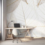 Fotomurales Grupo de hojas marrones