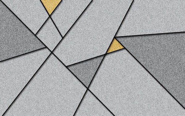 Triángulo gris y amarillo Triángulo gris y amarillo