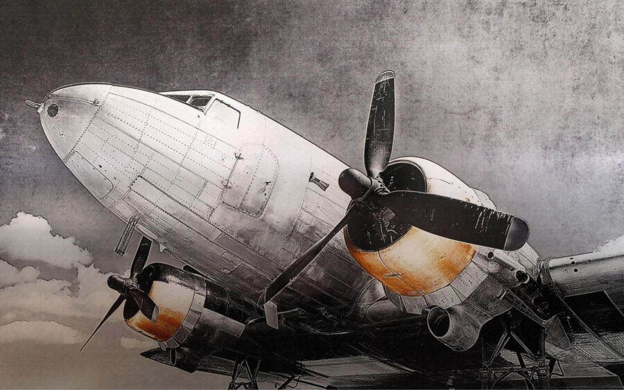 Fotomurales Avión con hélices - Imagen 2