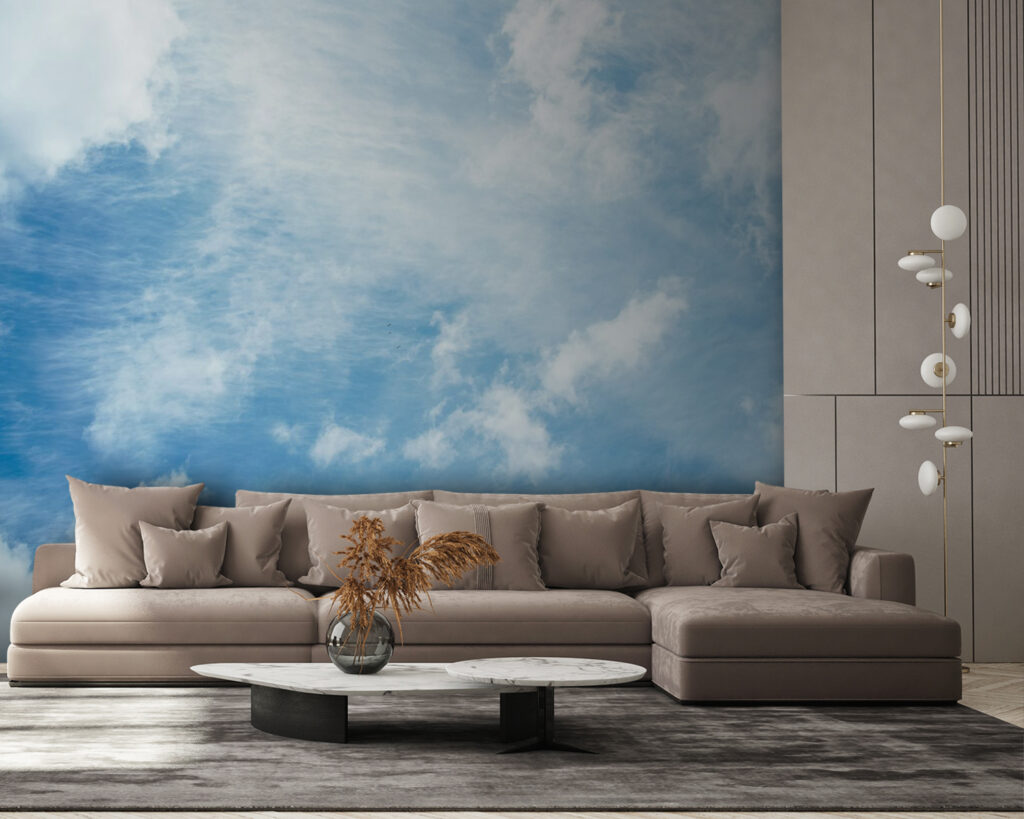 Blue sky with clouds