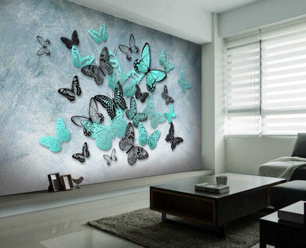 Grupo de mariposas en una pared Grupo de mariposas en una pared