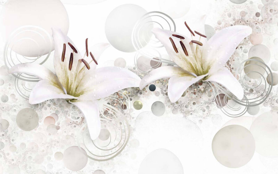Delicadas flores en tonos suaves