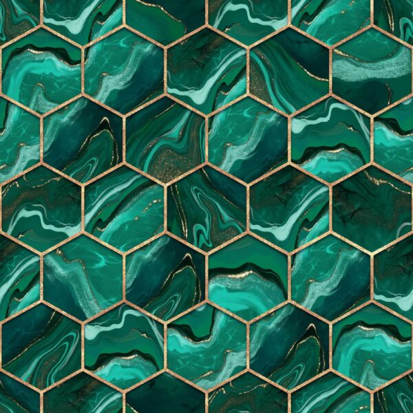 Vibrante diseño de mármol hexagonal Vibrante diseño de mármol hexagonal