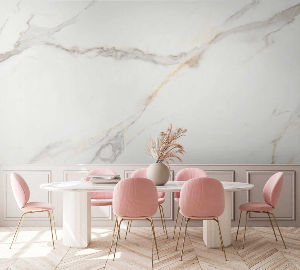 Elegant White Marble with Veins Elegant White Marble with Veins