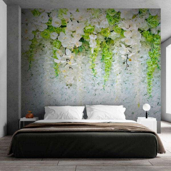 Muro de flores y enredaderas Muro de flores y enredaderas