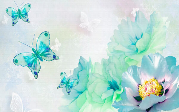 Mariposas sobre fondo blanco Mariposas sobre fondo blanco