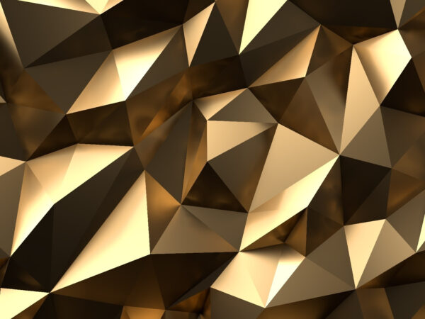 Shimmering geometric abstraction in browns