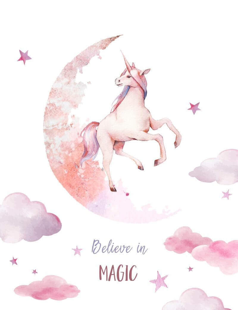 Unicornio en la luna Unicornio en la luna