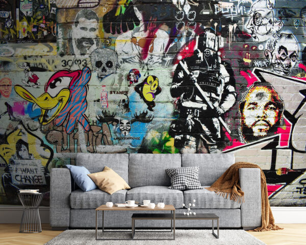 Pared con graffiti Pared con graffiti