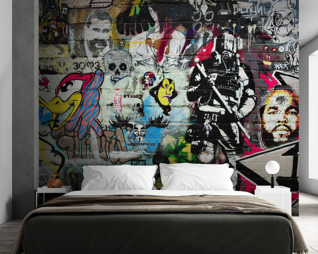 Wall with graffiti on it Wall with graffiti on it