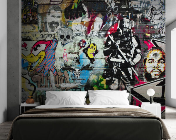 Pared con graffiti Pared con graffiti