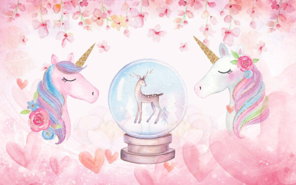 Unicornios y una bola de nieve Unicornios y una bola de nieve