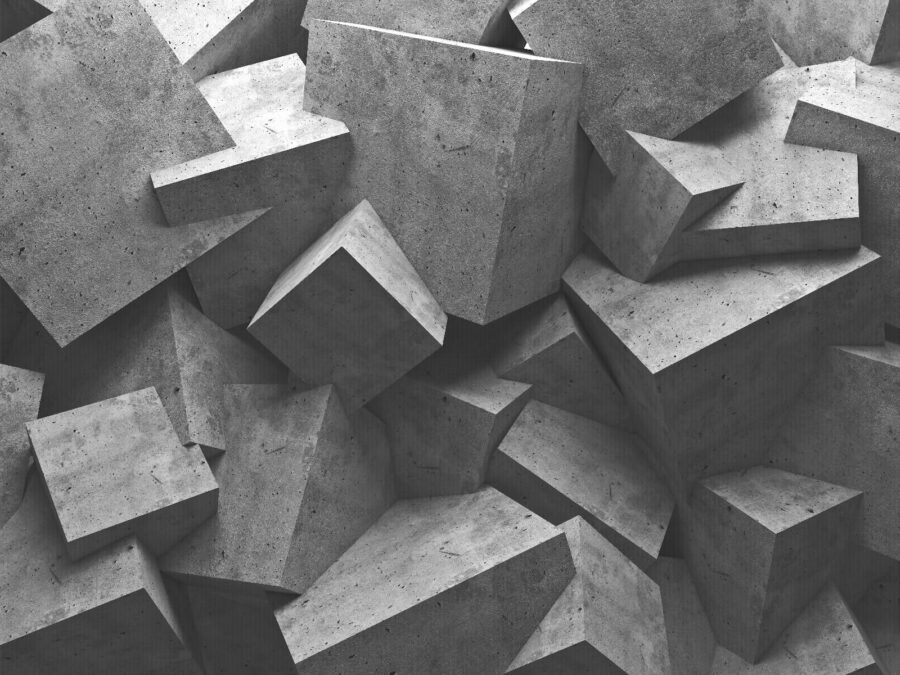 Pila de bloques de hormigón