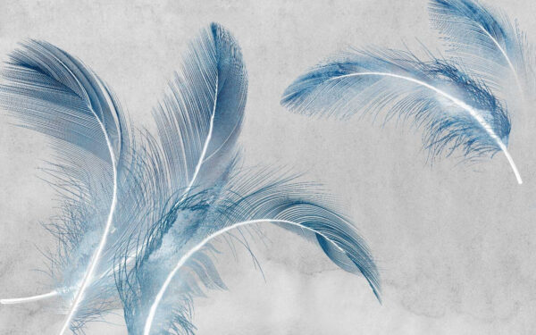 Grupo de plumas azules Grupo de plumas azules