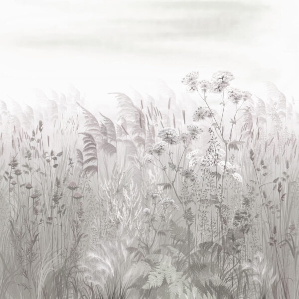 Field of grass and flowers